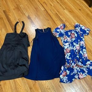 Bundle: Three (3) mini/midi dresses Size L/10